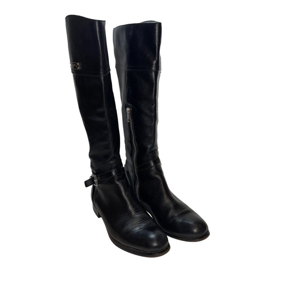 Coach Woman Micha Round Toe Knee High Boots Size 7.5 - Picture 1 of 9